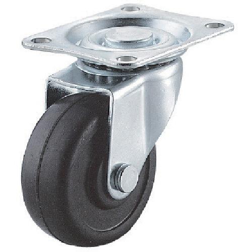 ユーエイ プレート式 自在 キャスター ゴム 車輪径50mm  Lタイプ LG型 取付寸法46×35...