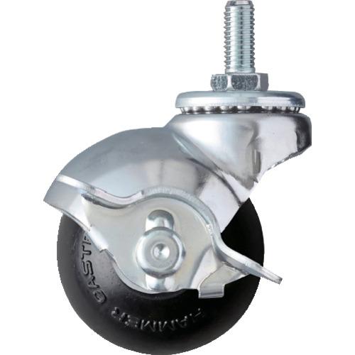 ハンマー ねじ込み式キャスター 405Aシリーズ自在SP付ゴム 自在ストッパー付 車輪径50mm 4...