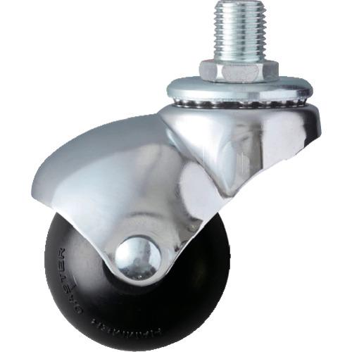 ハンマー ねじ込み式M12×1.25 旋回式ゴム車輪 40mm 405A-30R40