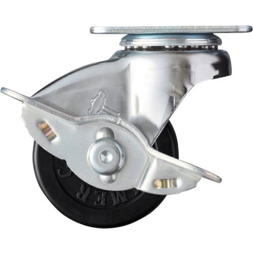 ハンマー プレート式キャスター 自在(ストッパー付) 車輪径50mm ゴム車輪 450P 45015...