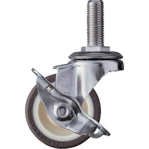 ハンマー SAシリーズオールステンレス 旋回式ウレタン車輪(ローラーベアリング)65mm ストッパー...