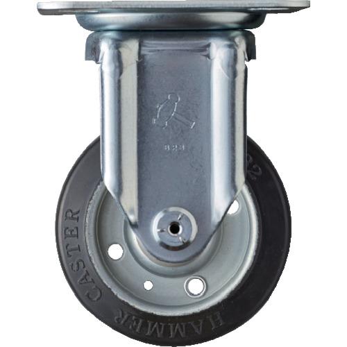 ハンマー 固定式ゴムキャスター 100mm 400SRP-R100