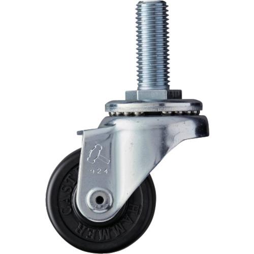 ハンマー ねじ込み旋回式ゴム車輪 50mm 420SA-R50