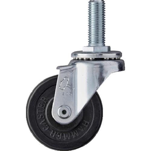 ハンマー ねじ込み旋回式ゴム車輪 65mm 420SA-R65