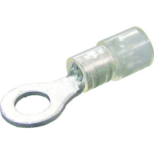 ニチフ 環境配慮形絶縁被覆付丸形端子R形(100個入)より線0.3~1.65外寸6.4mmスタッド径...