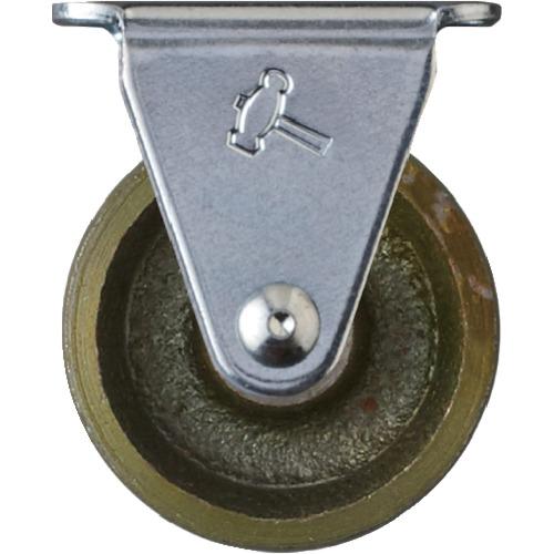 ハンマー プレート式固定鋳物キャスター 32径 Gシリーズ 420R-C32