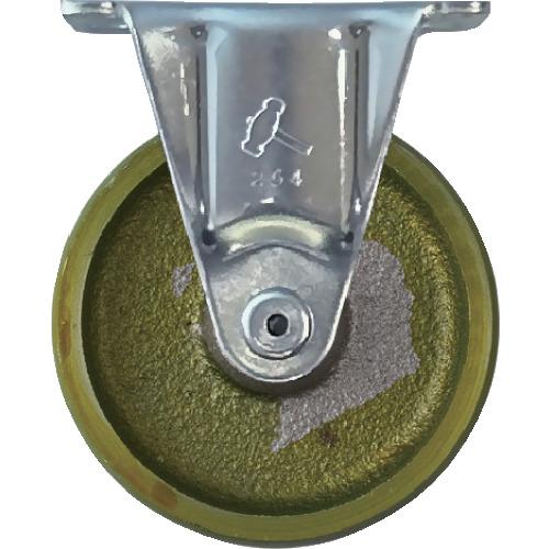 ハンマー プレート式固定鋳物キャスター 75径 Gシリーズ 420R-C75