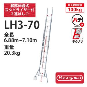 ピカコーポレイション サヤ管式 3連はしご コンパクト3 LNT-60A 三連