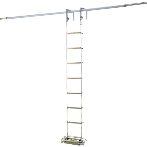 ピカ　避難用ロープはしご　ＥＫ型７ｍ　上部取付金具：窓枠用EKF-1付　（1本）　品番：EK-7　