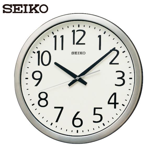 SEIKO 防湿・防塵型オフィスクロック 直径381×40 金属枠 (1個) 品番：KH406S