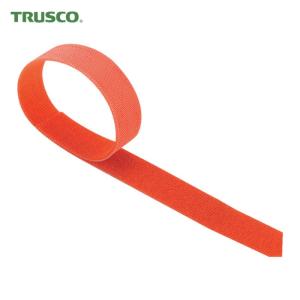 トラスコ TRUSCO マジックバンド 結束テープ両面幅20mm長さ30mオレンジ (1巻) 品番：MKT-20W