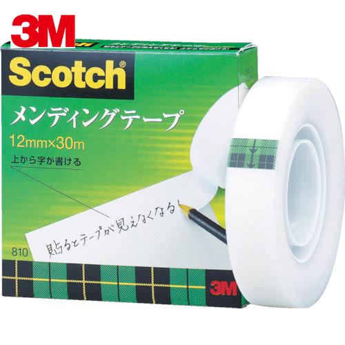 3M メンディングテープ 12mmX30m 巻芯径25mm (1巻) 品番：810-1-12