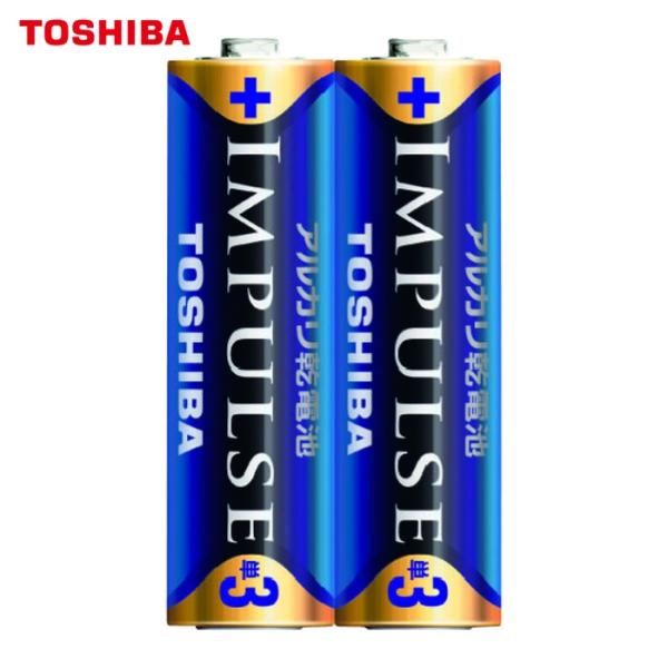 東芝 TOSHIBA IMPULSE アルカリ乾電池単3形LR6H(2本入)シュリンクパック (1P...
