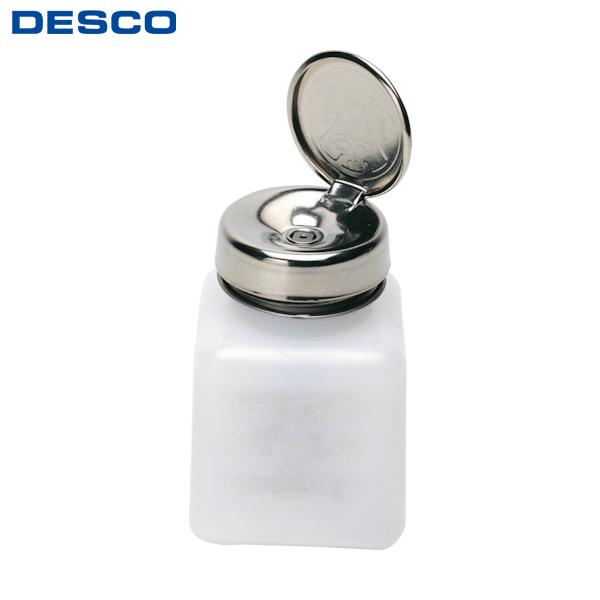 DESCO ディスペンサー ONE-TOUCH 白 角型 高密度ポリエチレン 120cc(1個) 品...