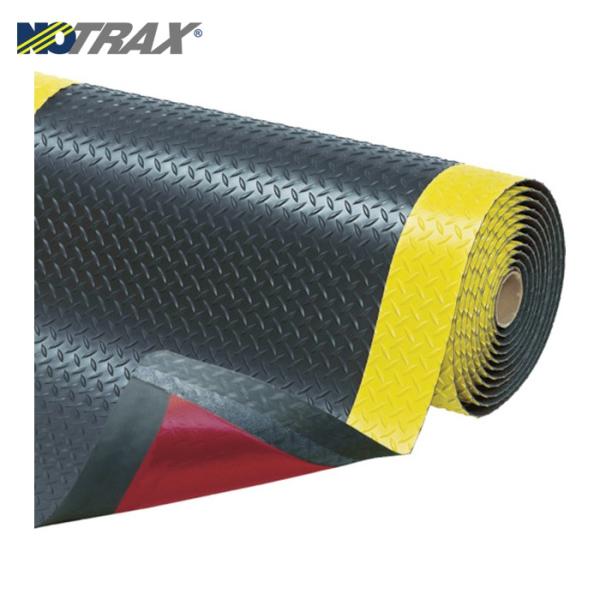 NOTRAX 疲労軽減マット クッショントラックス ブラック&amp;イエロー 910X1500 (1枚) ...