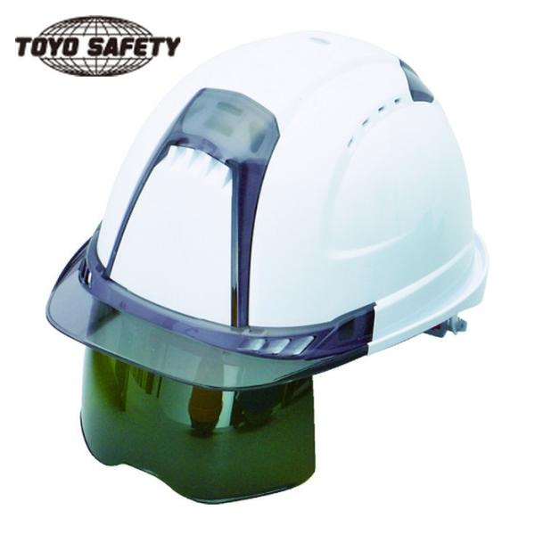 トーヨーセーフティ ヘルメット ヴェンティープラス シールド面付 白 (1個) NO.391F-S-...