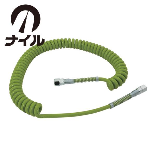 ナイル 室本鉄工 SE-80 エアコイルホース ニュータイプカールホース SE80 800mm (1...