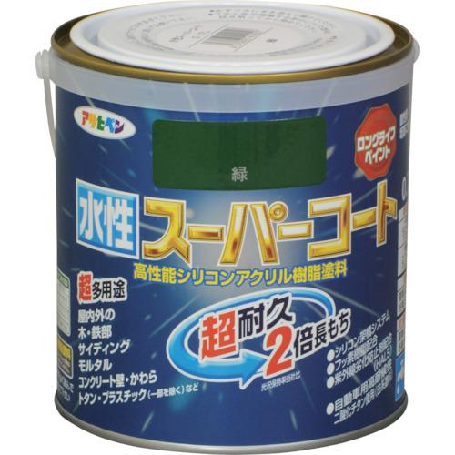 アサヒペン 水性スーパーコート 0.7L 緑 (1缶) 品番：414557