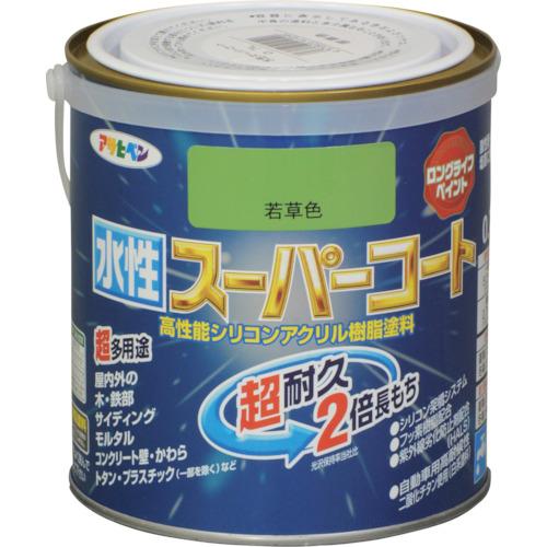 アサヒペン 水性スーパーコート 0.7L 若草色 (1缶) 品番：414540