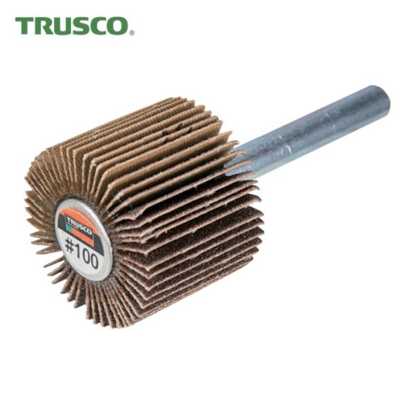 トラスコ TRUSCO フラップホイール 外径80X幅25X軸径6 (5個入) #80 (1箱) U...