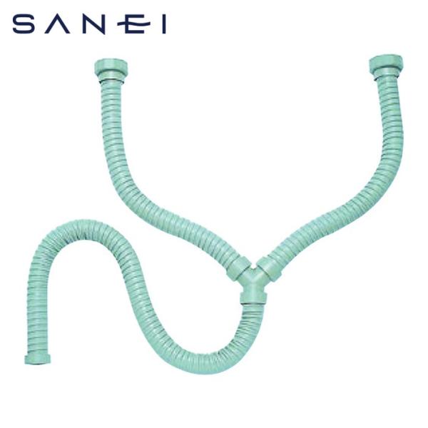 SANEI 三栄水栓 PH62-862 流し排水栓Y型ホース(ネジ付) ホース長さ1.17m (1個...