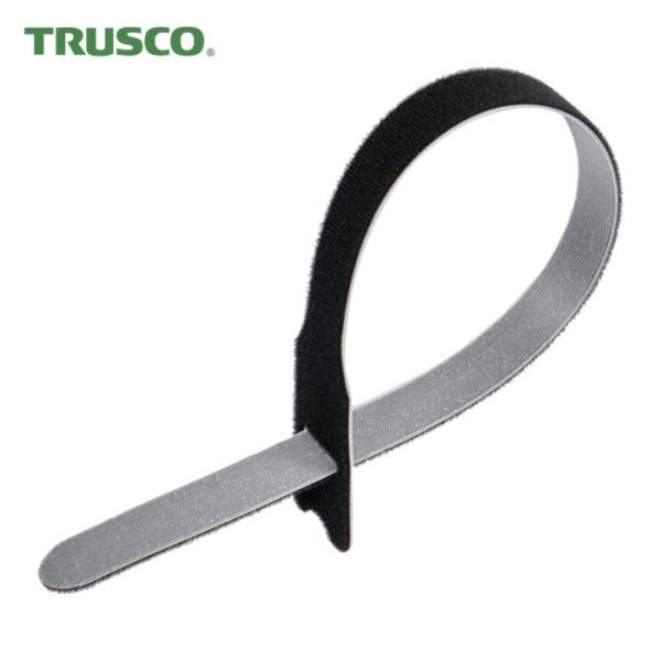 トラスコ TRUSCO マジックバンド ストラップ 40cm 黒 (4本入) (1袋) MKS-38...