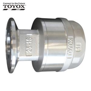トヨックス TC3-SS19-R3/4 ホース継手 ステンレス製 トヨコネクタ… TC3-S19-R3/4 漏れ抜け防止ホース継手 袋ナット式 ステンレス製[トヨ