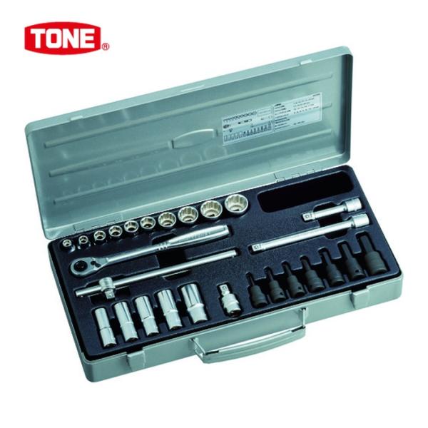 TONE トネ ミックスソケットレンチセット 27pcs (1S) 品番：MX300