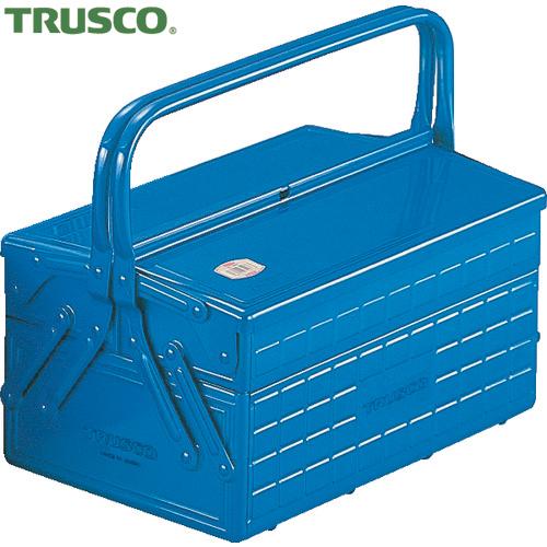 TRUSCO(トラスコ) 2段式工具箱 352X220X289 ブルー (1個) GL-350-B