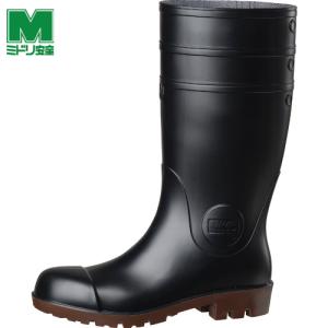 ミドリ安全 耐油・耐薬 安全長靴 ワークエース NW1000スーパー ブラック 27.0CM (1足) 品番：NW1000SP-BK-27.0
