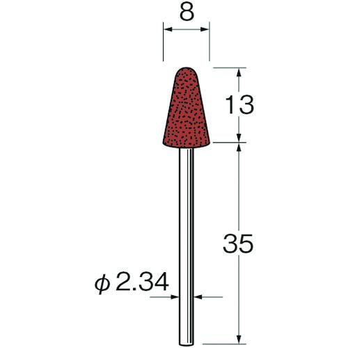 リューター 精密加工用軸付砥石G1021 (1袋) 品番：G1021