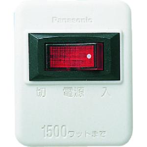 Panasonic スイッチ付タップ ホワイト (1個) 品番：WHS2001WP｜kouguland