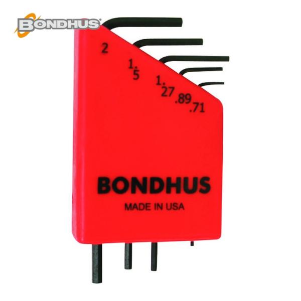ボンダス BONDHUS HLX5MS 精密六角レンチセット 5本組(0.71-2mm) No.12...