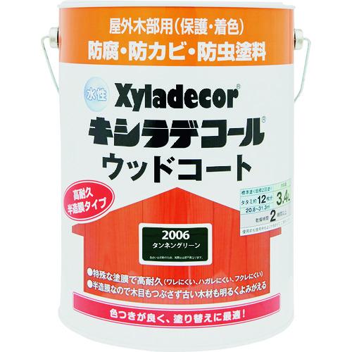 KANSAI 水性XDウッドコートS タンネングリーン 3.4L (1缶) 品番：000976701...