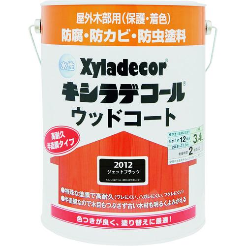 KANSAI 水性XDウッドコートS ジェットブラック 3.4L (1缶) 品番：000976703...