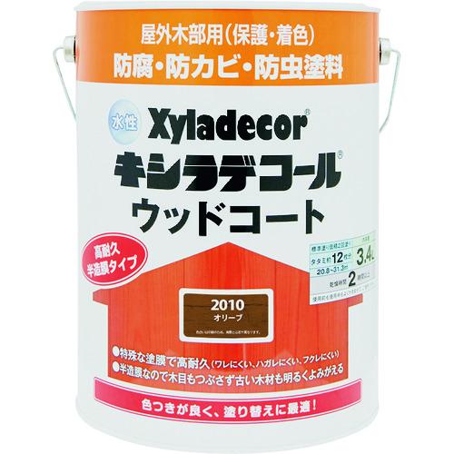 KANSAI 水性XDウッドコートS オリーブ 3.4L (1缶) 品番：0009767031000...