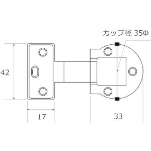 和気産業 WAKI アングル丁番 K if-0...の詳細画像1