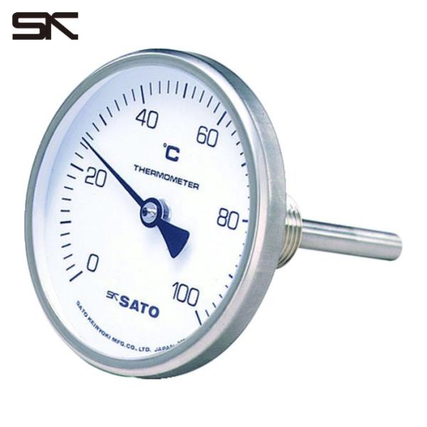 佐藤計量器 BM-T-75S-4 バイメタル式温度計BM-T-75S 0~100°C 50L(211...