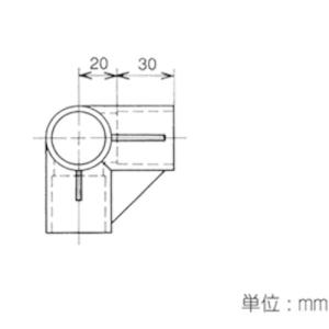 矢崎化工 イレクター Φ28 プラスチックジョ...の詳細画像1