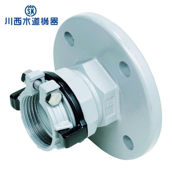 SKカワニシ SKXFSMP50 ポリエチレン管用継手 SKXフランジ付ソケット(メーター用)P50...