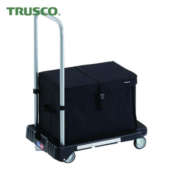 トラスコ TRUSCO 樹脂台車 こまわり君 省音G車輪 600X390 ブラック 樹脂ストッパー付...