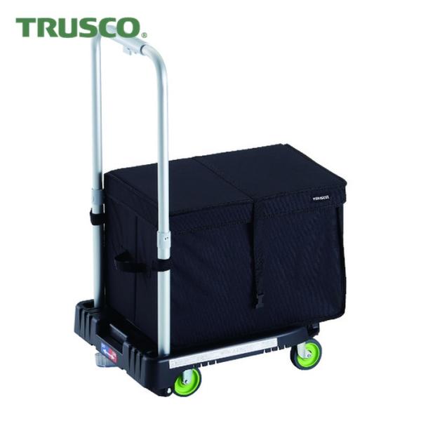 トラスコ TRUSCO 樹脂台車 カルティオミニ weego 省音車輪 ブラック ストッパー付 TH...