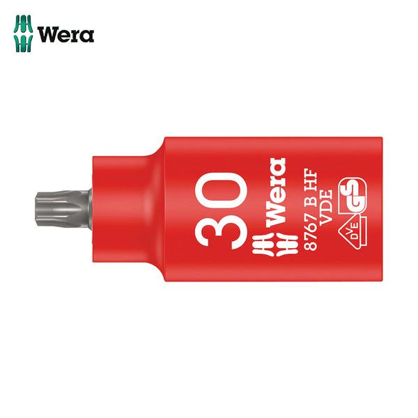 Wera 8767 B VDE 絶縁ホールディングファンションビットソケット TX 30 (1個) ...