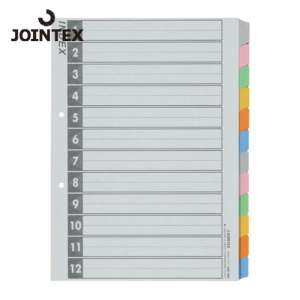 ジョインテックス JTX 260483)インデックスA4S 6色12山5組D027J12Y (1Pk...
