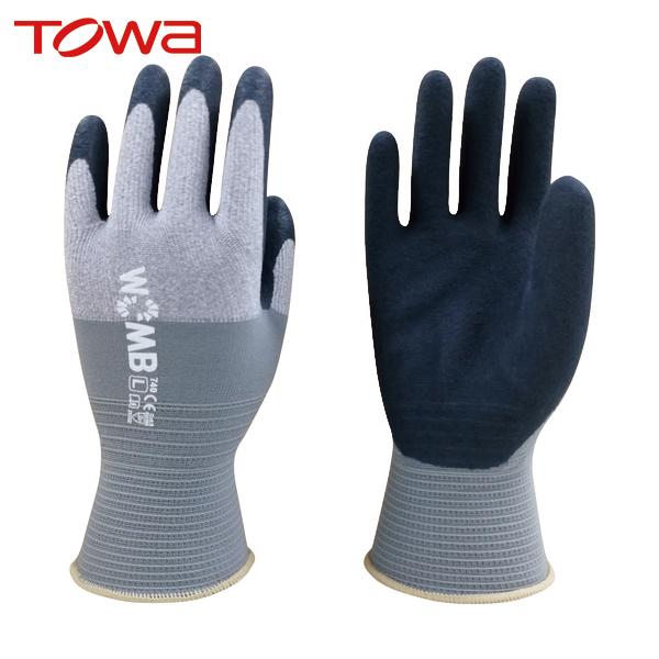 トワロン 天然ゴム背抜き手袋 WOMB−MF2 L (1双) 品番：740-L