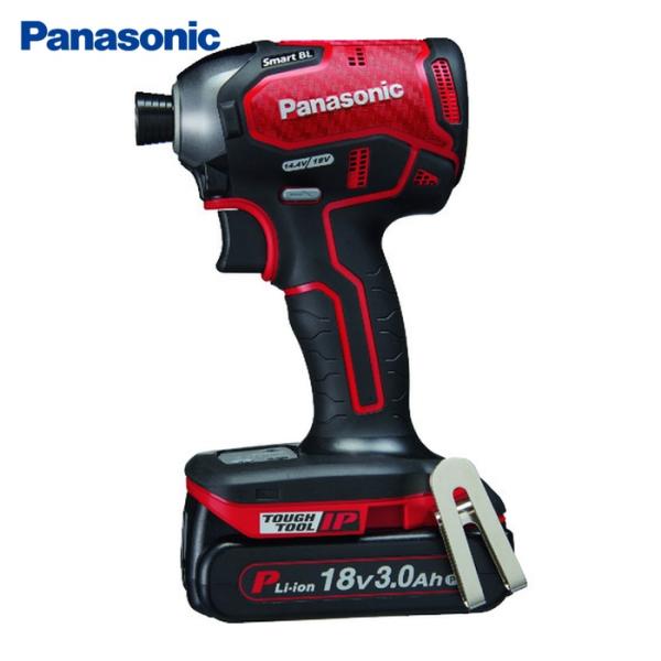Panasonic パナソニック デュアル インパクトドライバー 18V 3.0Ahセット 赤 (1...