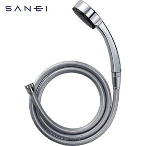 SANEI 三栄水栓 PS3950-CTA-CC シャワーセット 節水25% G1/2 アダプター付 1.6m (1個)