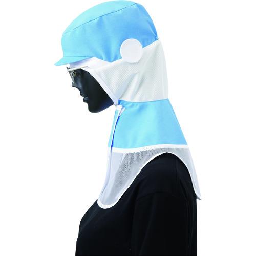 サンペックス ロングフード 衛生帽子 サックス S (1枚) CD-590-K1-S