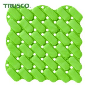 トラスコ TRUSCO 抗菌・防炎ジョイントスノコ 素足用 グリーン (1枚) TJSS15-GN