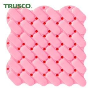 トラスコ TRUSCO 抗菌・防炎ジョイントスノコ 素足用 ピンク (1枚) TJSS15-P